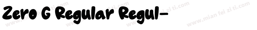 Zero G Regular Regul字体转换